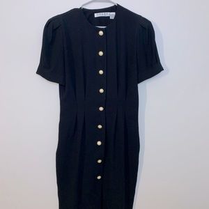 Black knee length Chaus petite dress in size 10